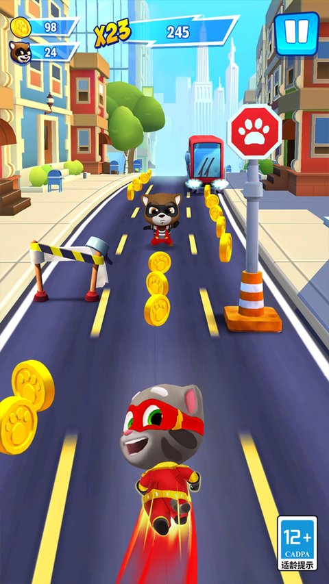 汤姆猫英雄跑酷游戏(Talking Tom Hero Dash)