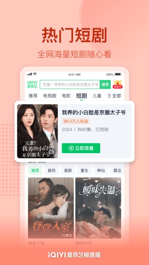 爱奇艺极速版免费安装 