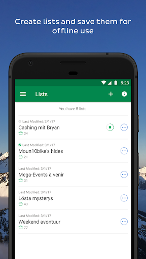 Geocaching app