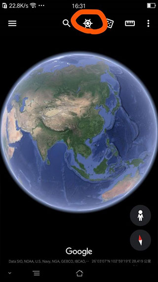 google地球看夜景图方法 google地球看夜景图教程