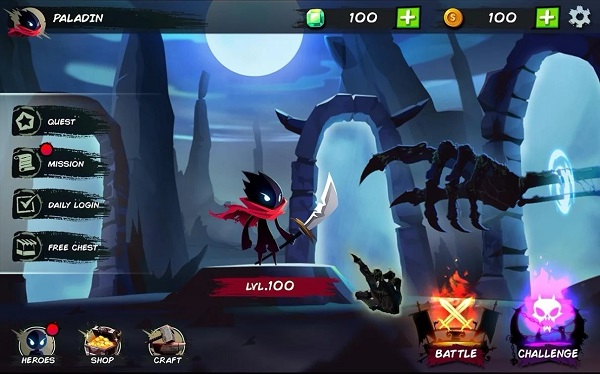 暗影火柴人侠客官方版(shadow stickman)